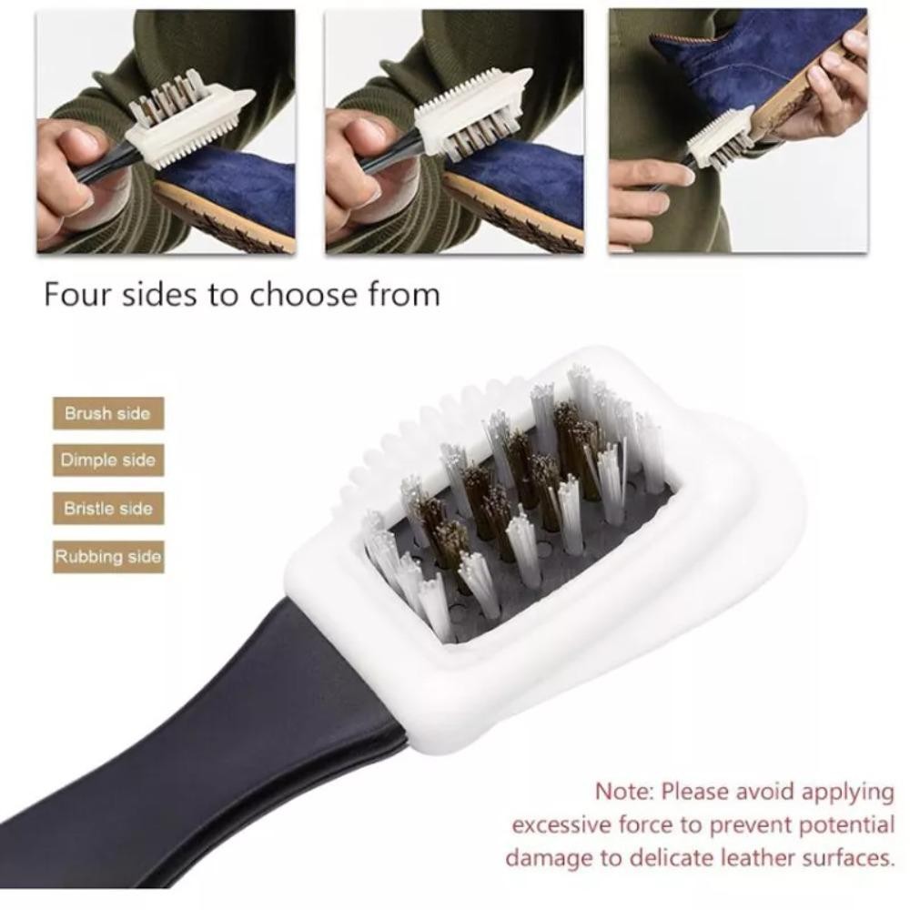UMISTY 4 Cái / bộ Bộ Bàn Chải Da Lộn Có Tẩy, Dụng Cụ Vệ Sinh Loại Bỏ Vết Bẩn Nubuck Bộ Bàn Chải, Giày Bốt Sử Dụng Bền Đẹp Vải Vệ Sinh Cho Giày