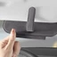 Giá đỡ kính che nắng FANIELLAPOWELL, Dụng cụ lưu trữ ô tô Hộp lưu trữ ô tô đa chức năng, Hộp bảo vệ kính râm da bò chống mài mòn có họa tiết cho ô tô