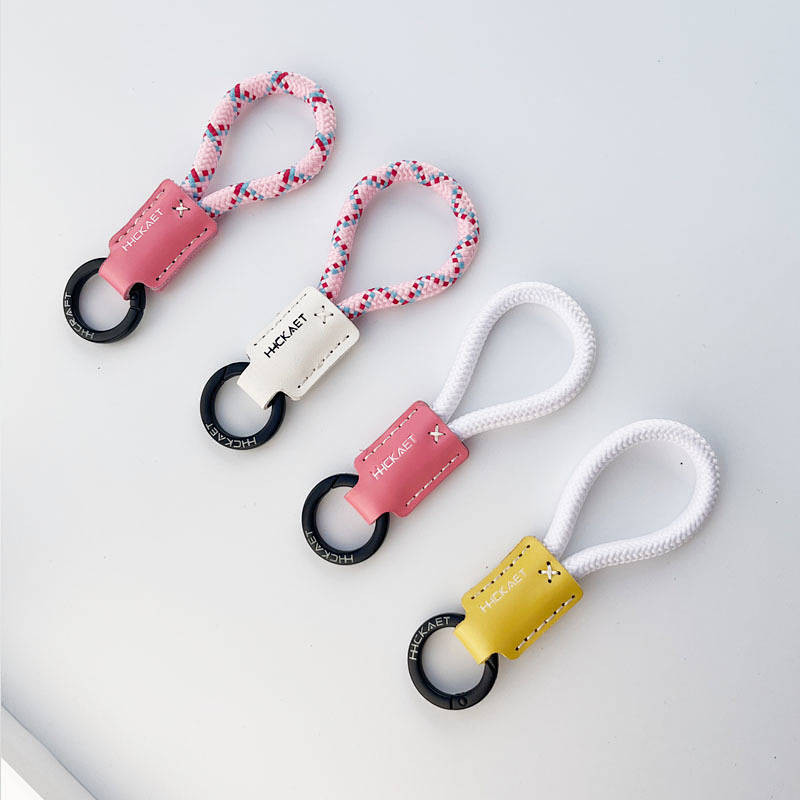 Handmade Cowhide Keychain Light Luxury and Simplicity Men's and Women's ...