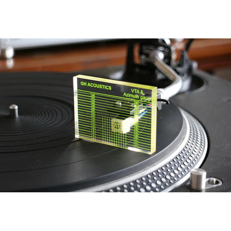 Bàn Xoay Hộp Mực Tonearm VTA Cân Bằng Đo Azimuth Ngang Điều Chỉnh Thước Công Cụ Cho LP Vinyl Ghi Máy Nghe Nhạc Máy Hát