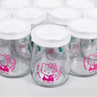 Hũ thủy tinh 200ml làm sữa chua loại 1 có nắp nhựa dày dặn
