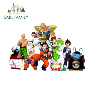 EARLFAMILY 13cm Dragon Ball Hoạt Hình Xe Dán Windows Campervan Ván Trượt Thời Trang Chống Thấm Nước Decal Chống Nắng Sáng Tạo Bảo Vệ Cửa Xe Ô Tô