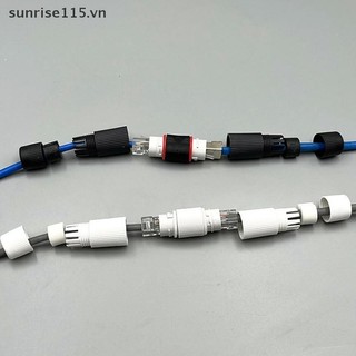 Srvn 1 Đầu nối Docking RJ45 Mạng Ethernet Đầu nối IP67 chống nước thẳng Bộ mở rộng cáp mạng băng thông rộng ngoài trời.