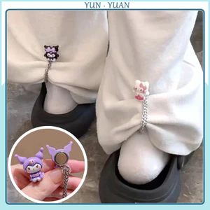 Sanrio Quần Áo Dễ Thương Thắt Nút Góc Khăn Khóa HelloKitty Quần Chân Dây Xích Từ Tính Cố Định Khóa