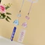 SAMO Thạch Gió Móc Khóa Điện Thoại, Cầu Nguyện Sang Trọng Chúc May Mắn Thẻ Đính Hạt Dây Điện Thoại, Phụ Nữ Cô Gái Quyến Rũ Điện Thoại Dây Chống Mất Phụ Kiện Điện Thoại