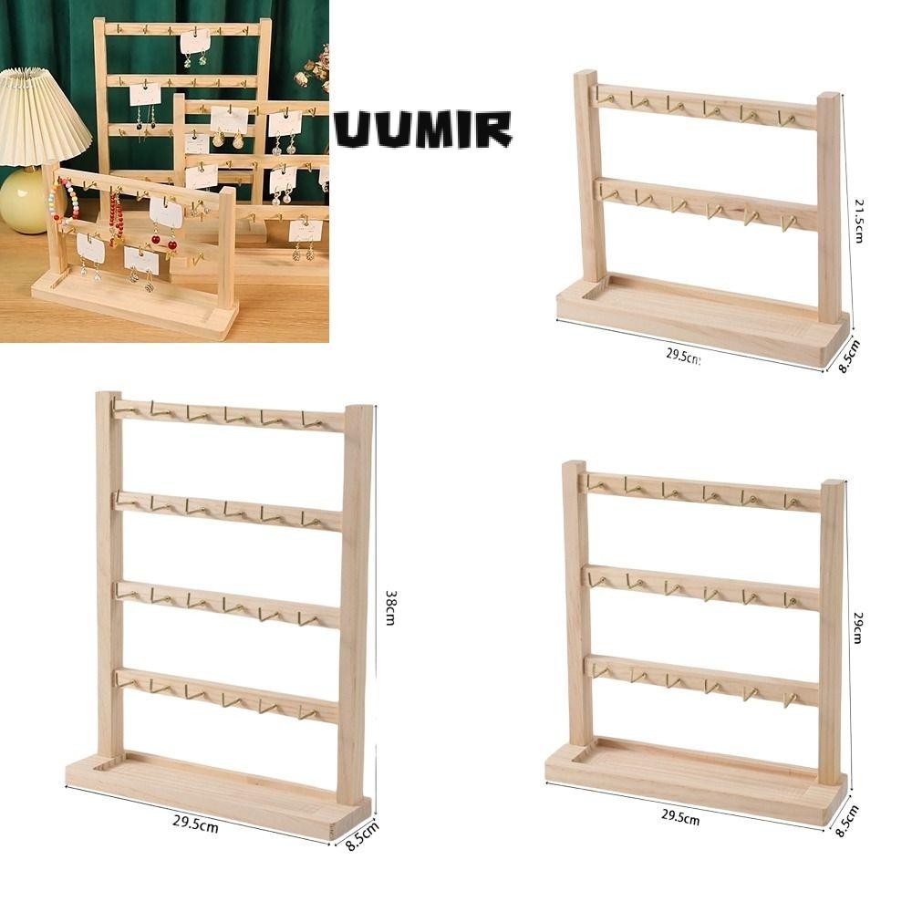 Dây chuyền Giá đỡ, Giá đựng đồ trang sức bằng gỗ nguyên khối bằng gỗ, có móc treo trang sức có thể tháo rời