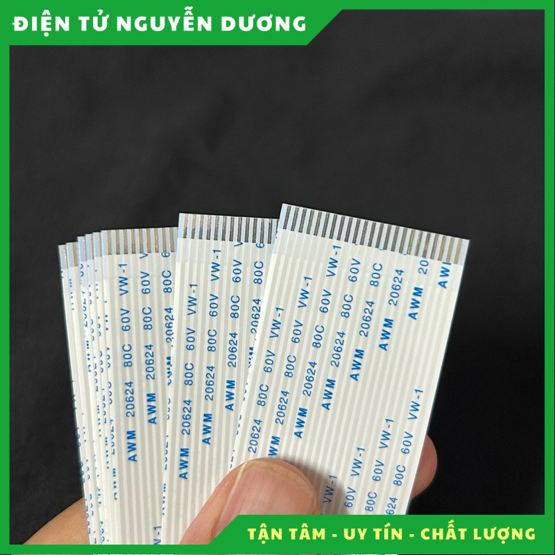 Cáp FFC thuận chiều, bước 1.25mm 12P 13P 14P ... 36P 38P 40P đủ loại ...