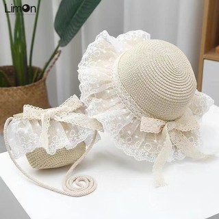 Mũ Cói Đi Biển Chống Nắng Thoáng Khí Thời Trang Mùa Hè Dành Cho Bé
