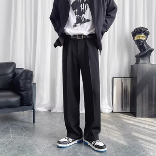 Quần Dichuangzhe Nam Màu Trơn Thẳng Slim Fit Cao Cấp