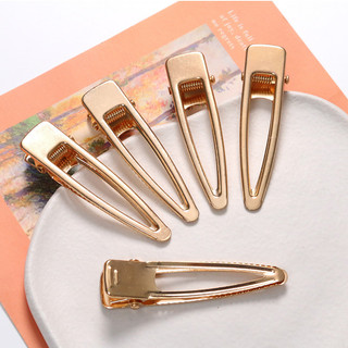 Kẹp mỏ vịt rỗng hợp kim hình học phong cách chic Hàn Quốc kẹp tóc diy hot trên mạng kẹp tóc nữ chất liệu bán buôn