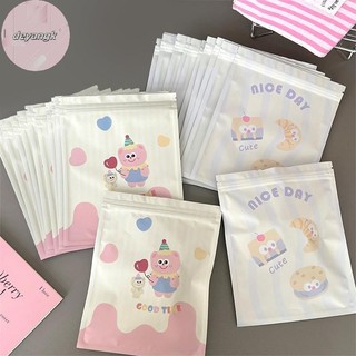 Deyangk 10 Cái Hoạt Hình Dễ Thương Tự Niêm Phong Túi Đóng Gói Sáng Tạo Snack Kẹo Bánh Quy Túi Bảo Quản Quà Tặng Trang Trí Bao Bì Túi VN