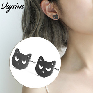 Skyrim Nữ Thanh Lịch Bông Tai Họa Tiết Mèo Quyến Rũ Trang Sức Thời Trang
