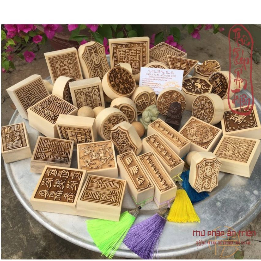 ẤN TRIỆN ĐẠO GIÁO DẤU ẤN TRIỆN GỖ CÁC MẪU THÔNG DỤNG TAM BẢO - NGỌC HOÀNG - LIÊN HOA - NHÀ TRẦN có miễn phí vận chuyển