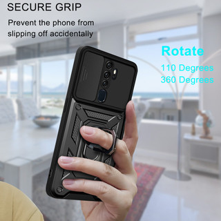 OPPO A52020 A92020 A9 A5 2020 A11 A11X CPH1937 CPH1939 CPH1941 PC mới chống rơi và biến áp chống sốc Vỏ điện thoại giá đỡ vòng di động vỏ cứng