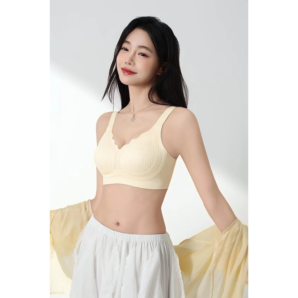 Quần lót liền mạch dành cho nữ Áo ngực nhỏ không dây Áo ngực nâng ngực