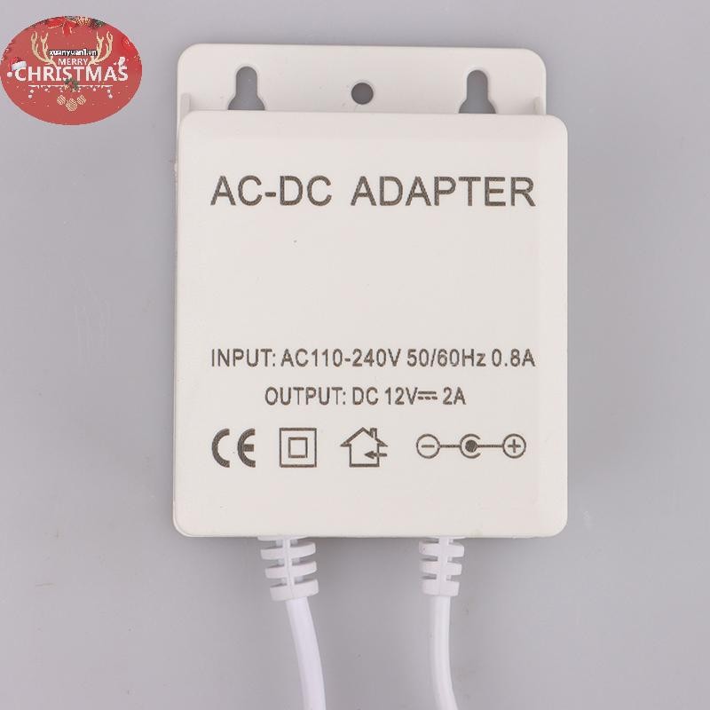 XUAN AC / 12V 2A 2000ma Bộ Chuyển Đổi Camera Giám Sát Nguồn Chống Nước Ngoài Trời EU US Cắm Sạc Adapter Cho VN Camera Giám Sát