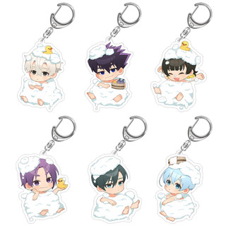 TV Anime Blue Lock character Jyubei Aryu Kairu Saramadara Kenyu Yukimiya Spa Series Chibi Acrylic keycha
