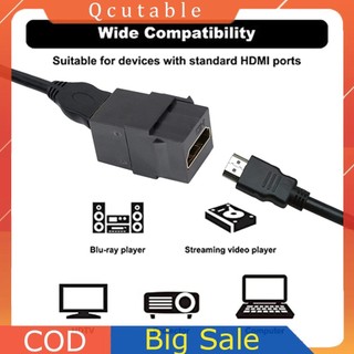Keystone nữ sang nữ Hỗ trợ tương thích HDMI 4k cho bảng điều khiển ổ cắm tấm tường