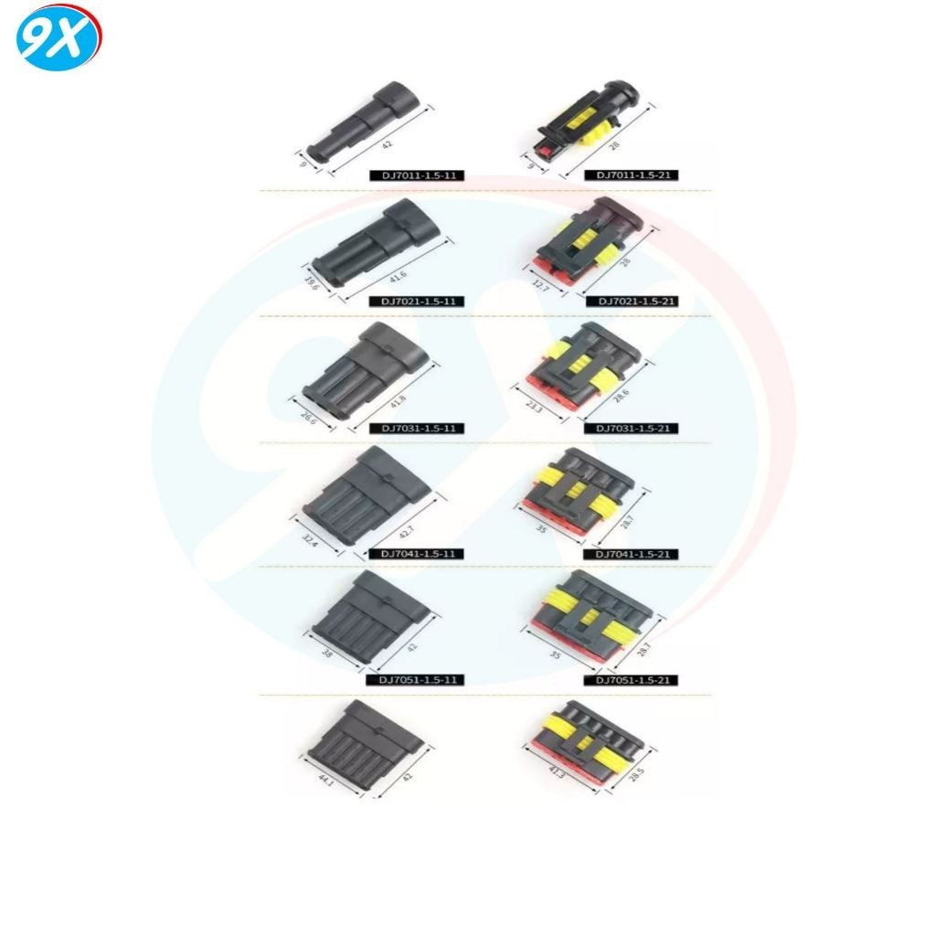 [COD] Giắc Nối Dây AMP Chống Nước – Chân Cắm Cách AMP Siêu Kín, Đầu Nối Điện Ô Tô Xe Máy, Chống Thấm Tuyệt Đối