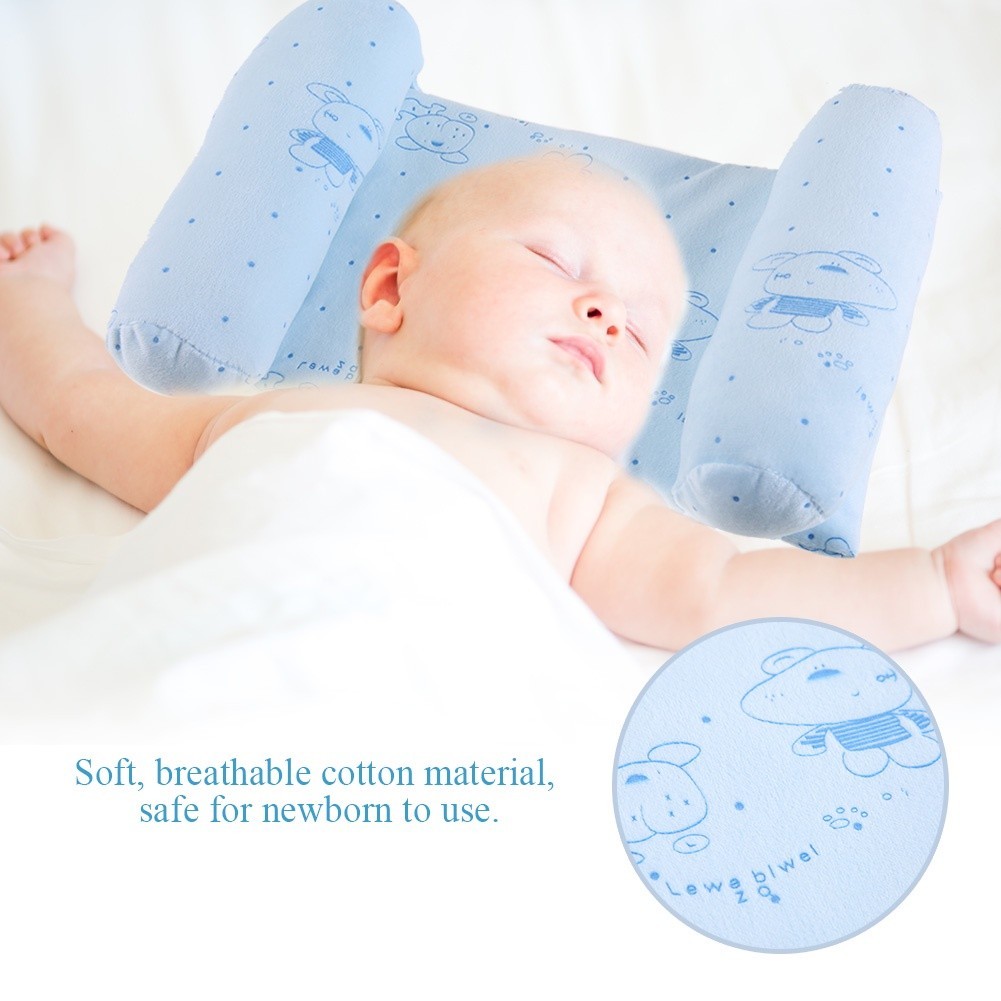 [COD] Gối Chặn Cho Trẻ Sơ Sinh Chống Lăn – Cố Định Đầu, Định Hình Đầu, Vải Mềm Thoáng Khí, Màu Sắc Đáng Yêu
