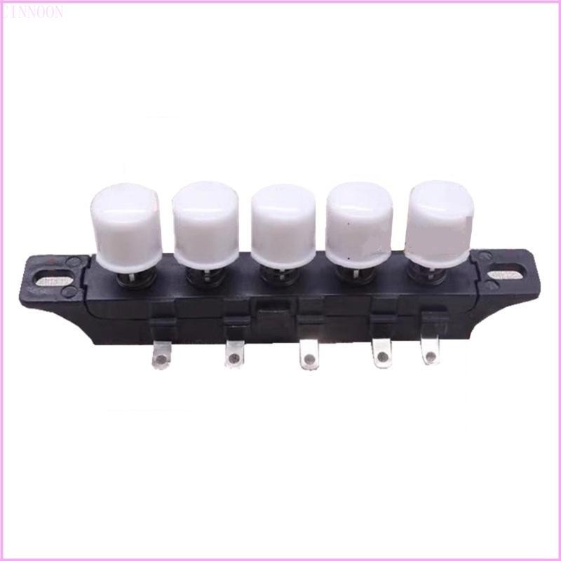 Cinnan Quạt Điện Chìa Khóa Công Tắc Bánh Răng Công Tắc Bàn Quạt Piano Phím 5 Nút Phím