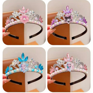 Công chúa phong cách vương miện acrylic băng đầu cho trẻ em thời trang và trang phục sáng bóng props và quà tặng