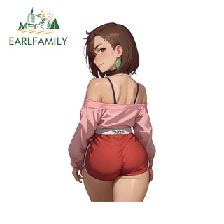 EARLFAMILY Dandadan Ayase Momo Anime Xe Dán Thời Trang Hài Hước Chống Thấm Nước JDM Đề Can Thích Hợp Cho Xe Máy Kính Chắn Gió Phía Sau Laptop