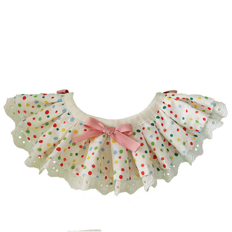 【Ready Stock】 for Cats and Dogs Pet Collar Triangular Binder Saliva Towel Cat Collar Scarf Fabric Lace 0XRS