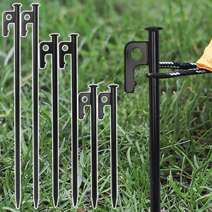 Móng Tay Bằng Thép Carbon Multi-Functional | Phù Hợp Cho Cọc Lều, Tán, và Mái Hiên Hạng Nặng Với Thiết Kế Chống Kéo Ra