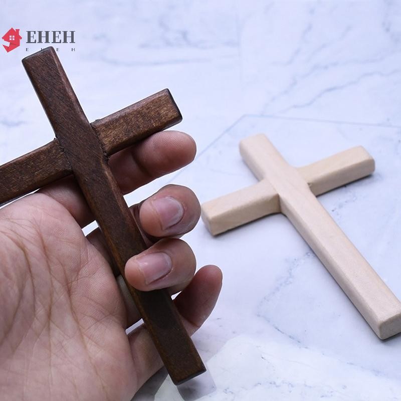 DỄ DÀNG Thánh Giá Gỗ Christian 12cm (4.7in) Tường Thánh Giá Dài Lớn Hai Màu