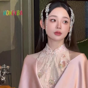 < Honeyba > Dép Thanh Lịch Cho Nữ Bé Gái Hợp Kim Đa Năng Dài Dép Phụ Kiện Tóc Thời Trang Đơn Giản Vỡ Quà Tặng
