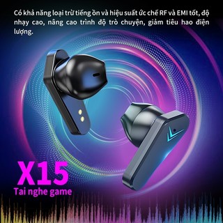 Tai nghe Bluetooth không dây X15 Tws Tai nghe chơi game có màn hình LED bluetooth 5.3 tích hợp mic