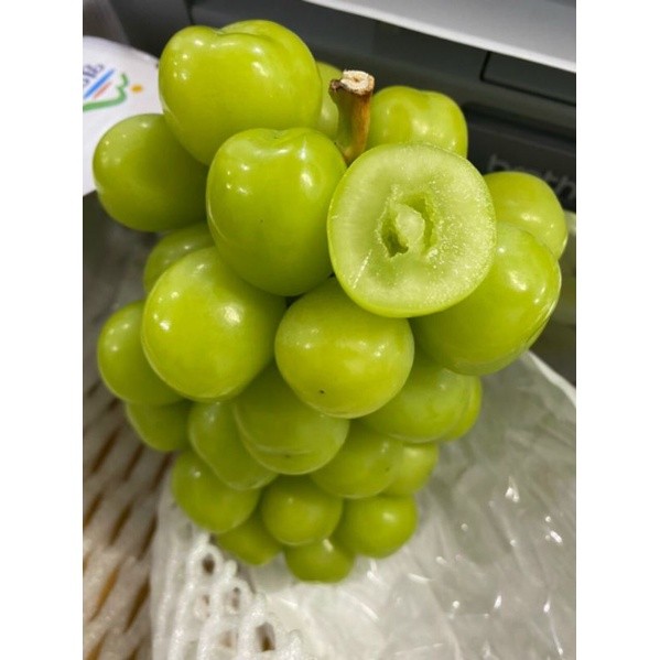 Shine Muscat ✨ Nho Mẫu Đơn Căng Bóng – Siêu Ngọt, Thơm Lừng – Giao Nhanh HCM- hộp 550-700g