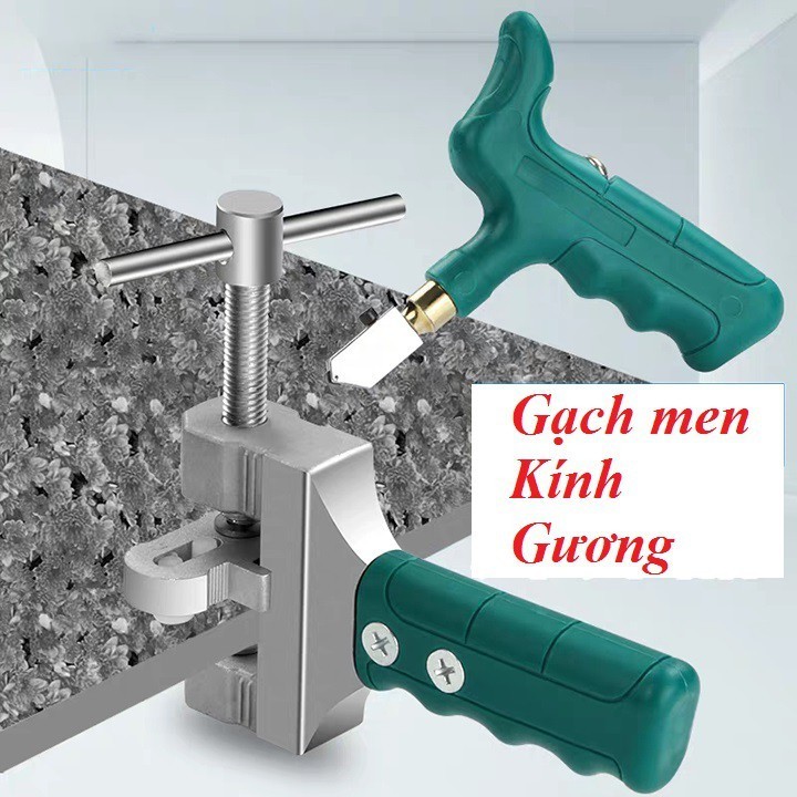 Bộ Dao Cắt Kính Đa Năng Kèm Tay Tách – Cắt Gương, Gạch Men Chính Xác, Cao Cấp