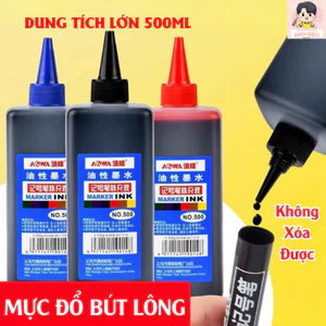 Mực Đổ Bút Lông Dầu Không Xóa Được Dung Tích Lớn, Khô Nhanh, Chuyên Dụng Cho Văn Phòng/Kho Hàng