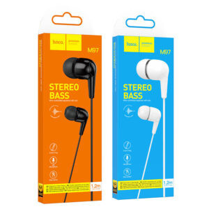 Tai nghe dây Hoco M97, micro đàm thoại, jack cắm 3.5mm, dây dài 1,2m, điều khiển một nút - hàng chính hãng. phukienmk10