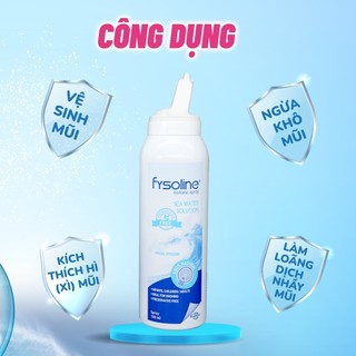 [HSD 9.2027] Xịt Fysoline Isotonic Spray, Xịt muối biển Pháp Fysoline 100ml dung dịch nước muối biển đẳng trương