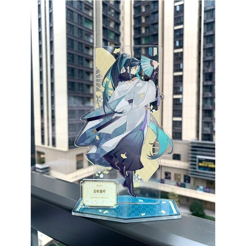 HK1 Genshin Tác Động Đứng Tấm Xiao Ballader Acrylic Tấm Giá Đỡ Máy Tính Để Bàn Trò Chơi Anime Trang Trí KH1