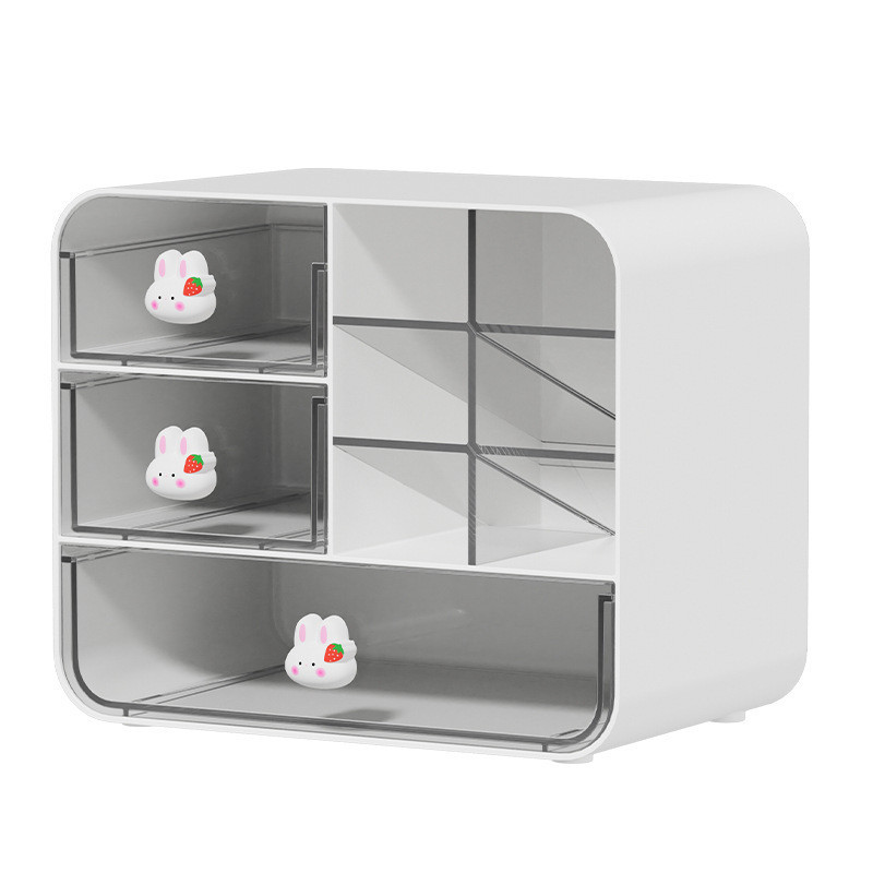 Văn Phòng Phẩm Bút Dễ Thương Acrylic Văn Phòng Ký Túc Xá Hộp Đa Năng Ngăn Kéo Hộp Bảo Quản Kệ Tidy-up