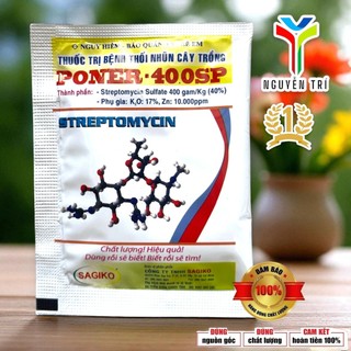 Sản Phẩm Quản Lý Vi Khuẩn Poner 400SP (Gói 6.5g) - Hoạt Chất Streptomycin, Bổ Sung Kali và Kẽm