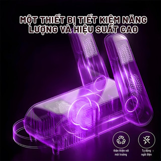 Máy sấy khô giày Hyundai HDR-006-WH - Kháng khuẩn và khử mùi - Bảo hành chính hãng 12 tháng