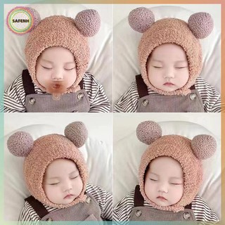 Mũ len lông cừu trẻ em SAFENH có bảo vệ tai VN