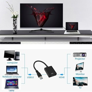 Adapter PC thích USB3 cho tương tay HD HDMI máy màn Converter Cable sang đa dễ dàng sử dụng hình với Windows Cáp xách