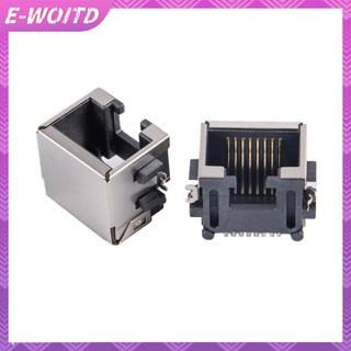 E-WOITD 10 Cái RJ45 Mạng Ethernet Nữ Ổ Cắm SMT SMD 8P8C Nữ Jack Kết Nối H = 8.6 E-WOITD