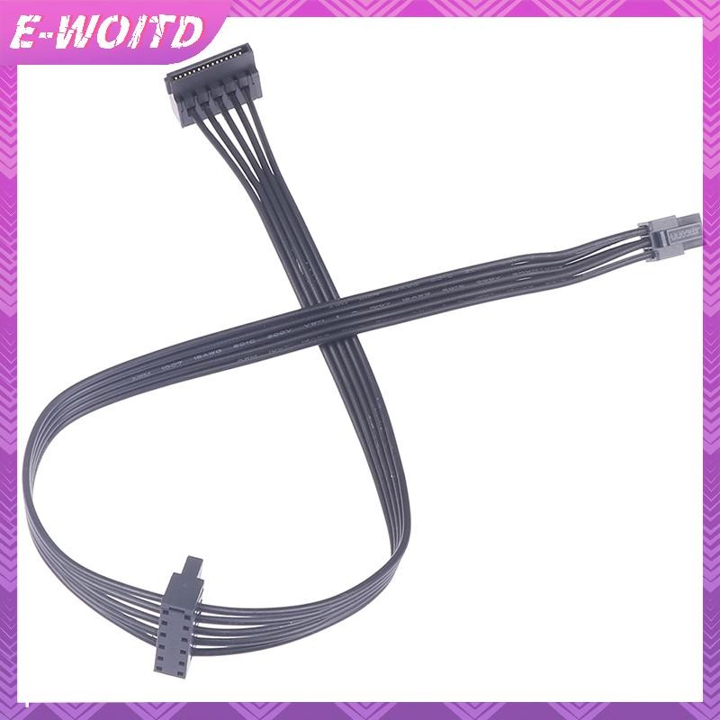 E-woitd Mini 6 Pin Đến 2 Cáp Ổ Cứng SATA Cáp Cấp Nguồn SSD Ổ Đĩa Quang Dây Nguồn Cho Giao Diện Bo Mạch Chủ Dell HNVN
