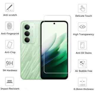 Dành Cho Redmi 15 Redmi15 4G 5G 2025 2 Trong 1 Full Cover Kính Cường Lực Mặt Trước Phim Bảo Vệ Màn Hình Mặt Sau Camera Ống Kính Bảo Vệ
