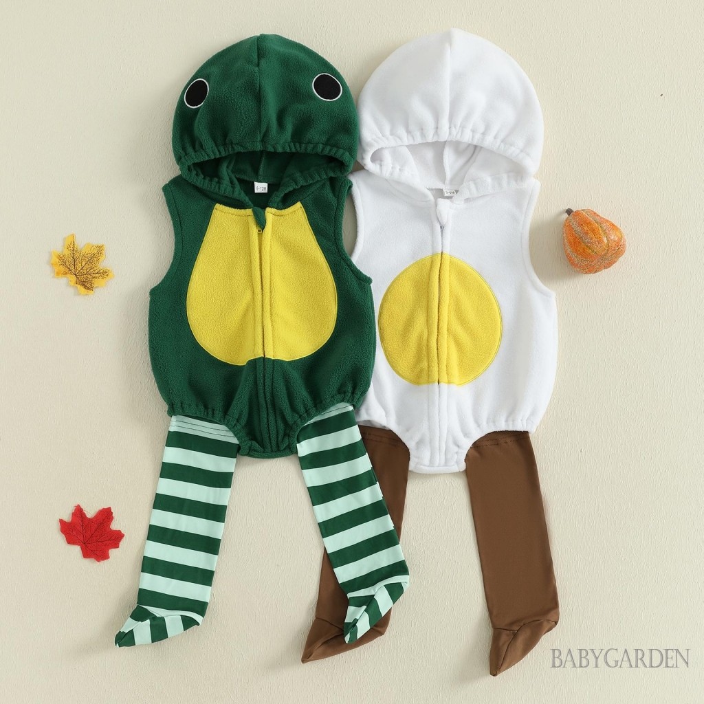 Trang phục Halloween cho bé Áo liền quần có mũ trùm đầu không tay và tất dài Bộ trang phục trẻ sơ sinh Trang phục sơ sinh
