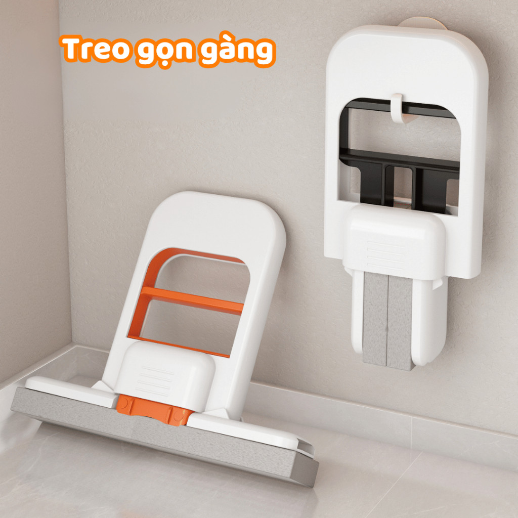 [BẢN CẢI TIẾN] Cây Lau Đa Năng Tự Vắt Thông Minh Chổi Lau Bàn Bếp Mini Lau Phòng Tắm Kính Xe Hơi Bóp Tay