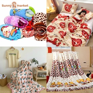 Chăn mền tuyết nhung cao cấp mềm mịn 1m x 2m, chăn văn phòng(mẫu ngẫu nhiên)