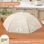 Vỏ bọc thực phẩm WOODNEST, Vỏ bát đĩa chống bụi có thể gập lại, Vỏ bàn ăn kháng khuẩn có thể giặt được Nhà bếp gia đình